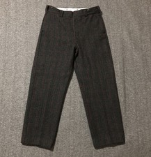 Vtg Woolrich Field Pants Men  s 34x30 Gray Plaid Heavy Wool Hunting Trousers USA