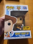 Funko Pop Toy Story 4 SHERIFF WOODY HOLDING FORKY #535 HOT TOPIC EXCLUSIVE READ