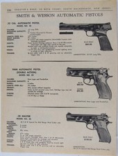 Vintage 1965 SMITH & WESSON 39 / 46 / 52 Pistol Print Ad