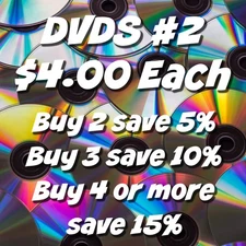 DVDS #2 - Comedy • Action • Animation • Horror • Drama • You Choose