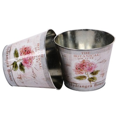 UNUS  Blumentopf 2er Set Übertopf Pflanztopf Hortensie 21cm