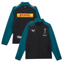 Harlequins Men's Rugby Jacket Castore Grey Travel Jacket - New