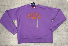 NWT Champion Women  s Logo Crew Neck Purple Sweatshirt Small 50