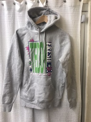 Teddy Fresh Hoodie Adult XS Gray Bear Casual Heavy
