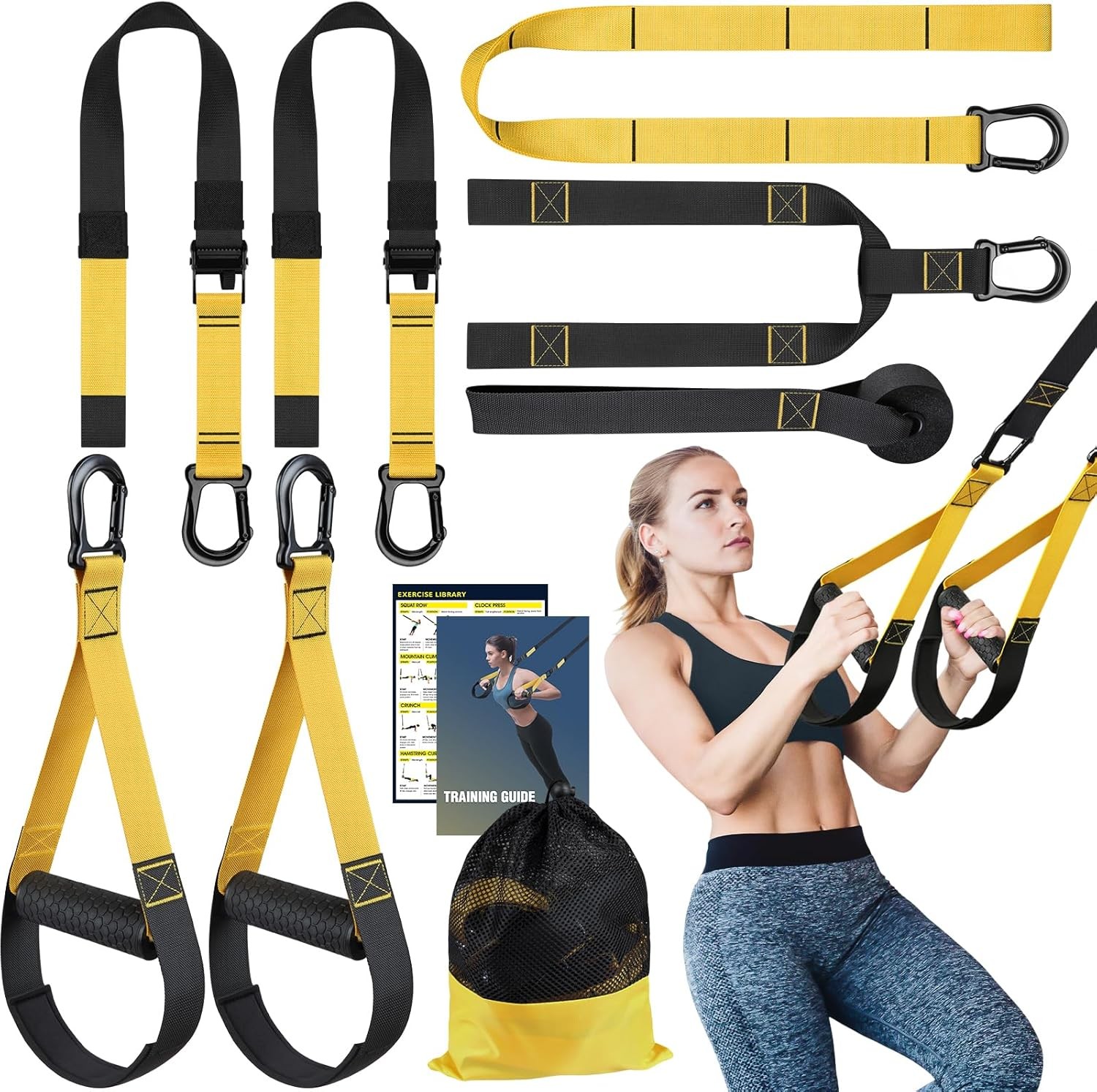 Suspension Trainer Home Gym Workout Equipment Resistance Str