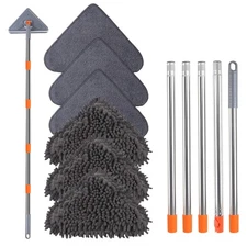 Wall Mop with 80 Inches Long Handle, Wall Cleaner Mop Tool for Window/Walls/C...