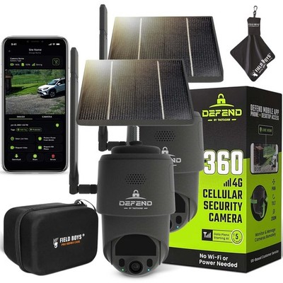 TACTACAM   Defend 360 Cellular Security Camera, 4K Photos, 1080p Video, Solar...
