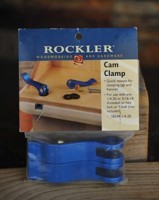 Rockler Woodworking Quick Release Cam Clamps 1/4''-20 58244 Set of 2