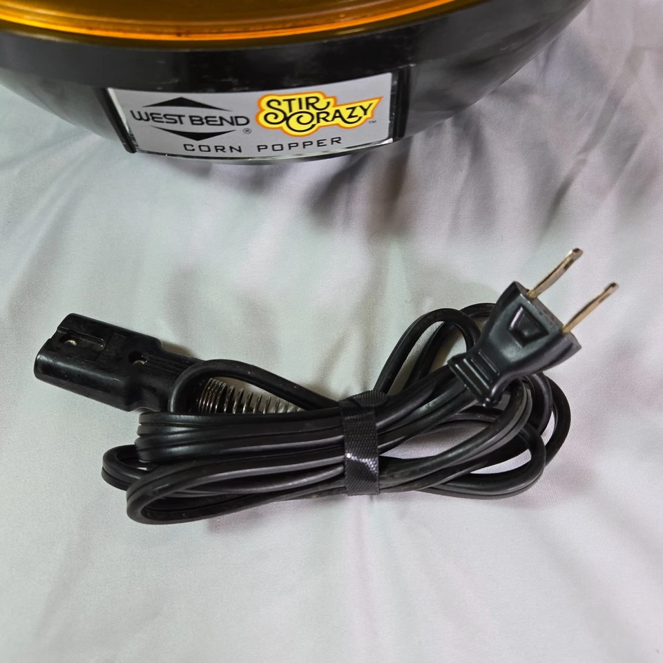 Vintage West Bend Stir Crazy 6 Qt Dome Popcorn Corn Popper USA 5346 Tested - Image 3 of 4