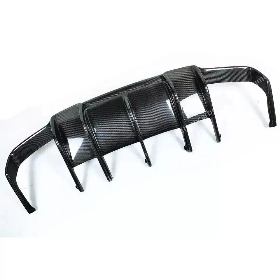 For Benz W218 CLS550 CLS63 2012-2014 Real Carbon Fiber Rear Bumper Diffuser Lip - Image 3 of 4