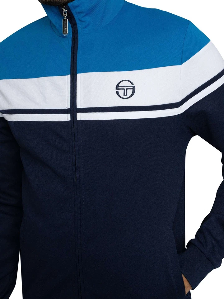 Sergio Tacchini Herren Damarindo Trainingsjacke, Blau - Bild 4 von 4