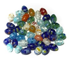 Millefiori Lampwork Glass Beads for DIY Necklace Bracelet Jewelry Making 8x1...