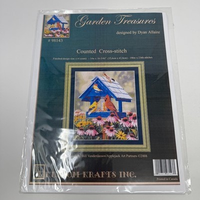Kustom Krafts Garden Treasures Counted Cross Stitch Pattern Dyan Allaire #98143