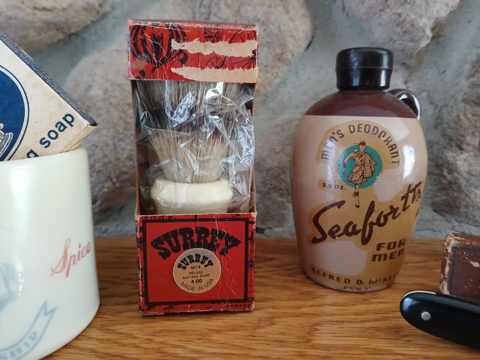 FRIDER BAURMANN & SOHNE,OLD SPICE,SURREY, SEAFORTH BARBER LOT ANTIQUE 