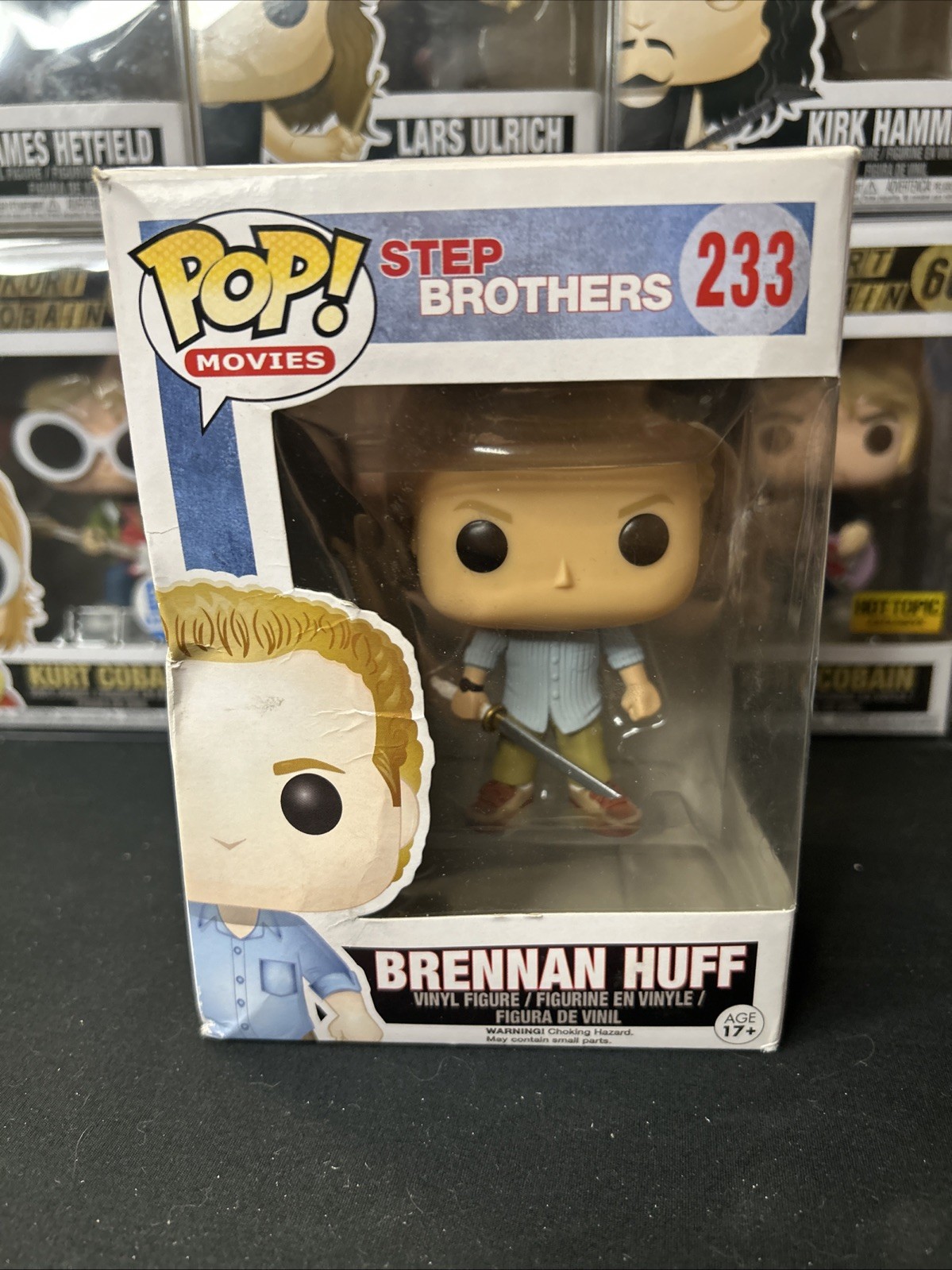 Funko Pop! Movies Step Brothers Brennan Huff #233 Vinyl Figure Damaged Box