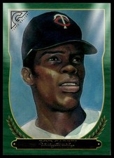 2018 Topps Gallery #HOF-20 Rod Carew Hall of Fame Gallery Green #/250