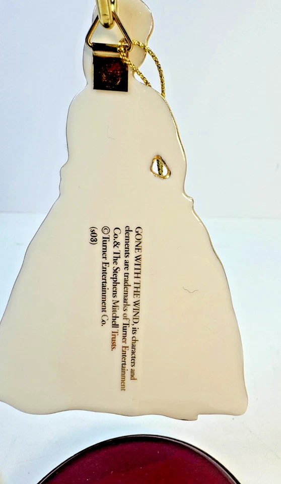 Gone With The Wind Bradford Exchange Ornaments Scarlett O’Hara (4)  w/Stands COA - Image 4 of 4