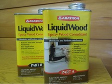 Abatron LiquidWood  Epoxy Wood Consolidant 2 Pint Kit Part A  Part B