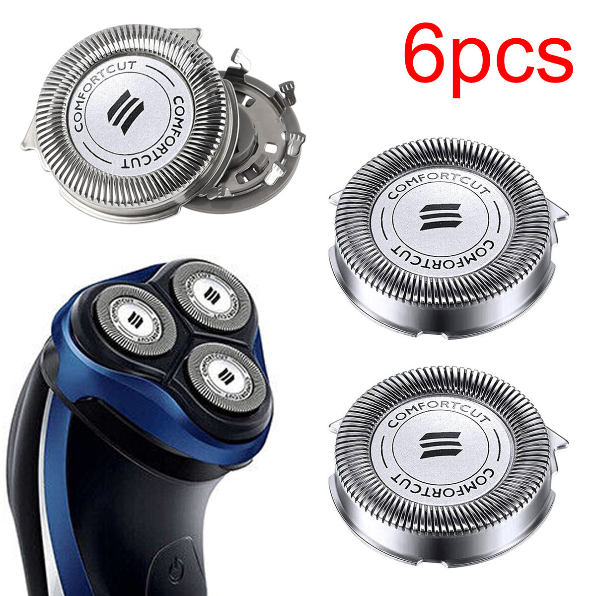 SH30 Replacement Heads For Philips Norelco Series 3000, 2000, 1000 And S738 With Durable Sharp Blade, Electric Shaving Head Razor Blades For Philips Norelco S1560, SH30 Blades. In | Whizz - Foto 4