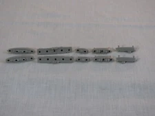Vtg Lot 10 Battleship Game Pieces, 2 of Each Ships/Boats/Submarines rr