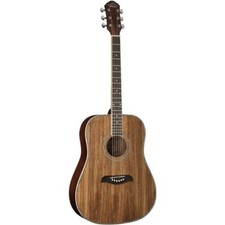 Oscar Schmidt Og2koa Hawaiian Koa Dreadnought Acoustic Guitar, Natural