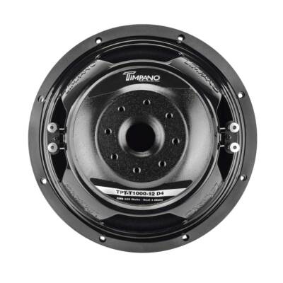 Pack De 2 Subwoofers Timpano 12" 3200W Máx - Doble Bobina 4 Ohmios, Para Audio Coche De Alta Potencia
