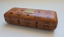NEW MCM COGNAC BROWN SMALL CASE CLOTH AUTHENTIC OPTICAL EYEGLASSES SUNGLASSES