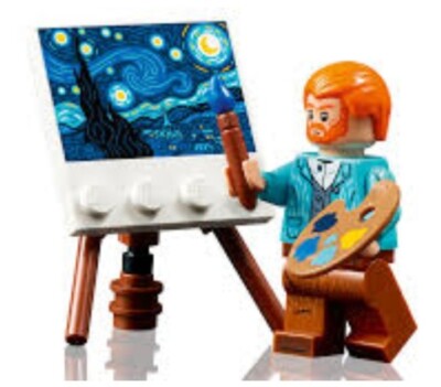 LEGO vincent van gogh Minifigure mini figure doll idea106 starry  night 21333