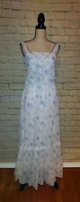 Vintage Floral Cottagecore Tiered Lace Prairie Dress Size S/XS