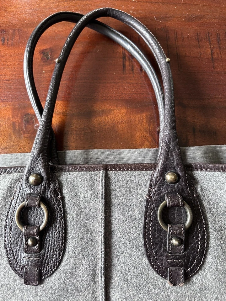 Bolso de Mano Banana Republic Negro Chatham XL Cuero Bolso Shopper Bolso Nómada para Pasar la Noche Foto 4 de 4