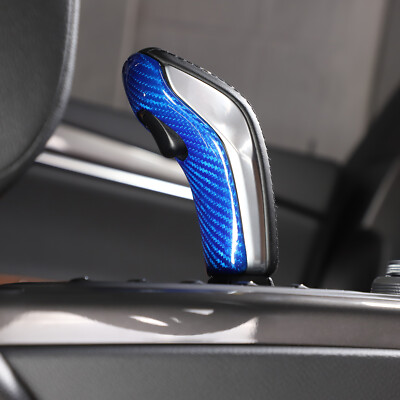Blue Carbon Fiber Gear Shift Knob Trim Cover Für Maserati Ghibli/Levante 19+
