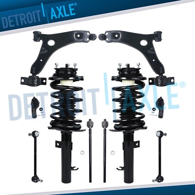 Front Lower Struts Coil Spring Control Arm Suspension Kit for 2008 Ford Focus