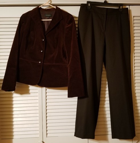Velour Jacket Pants Suit Set 