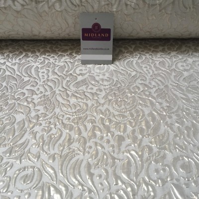 £12,99 Mond Tropfen geprägt Braut mittelschwer Kleid Stoff 55'' breit MQ837-1