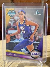 2023-24 Bowman U Chrome Angel Reese #49 1st Bowman Base LSU Tigers Chicago Sky