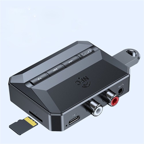 Récepteur émetteur Bluetooth 5.3 3.5mm AUX adaptateur mains libres sans fil - Photo 4/8