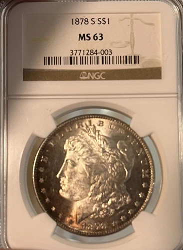 1878-S NGC MS63 Morgan Silver Dollar