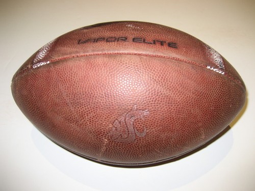 2013 Washington State Cougars GAME/PRACTICE USED Nike Vapor Elite Football WSU 3