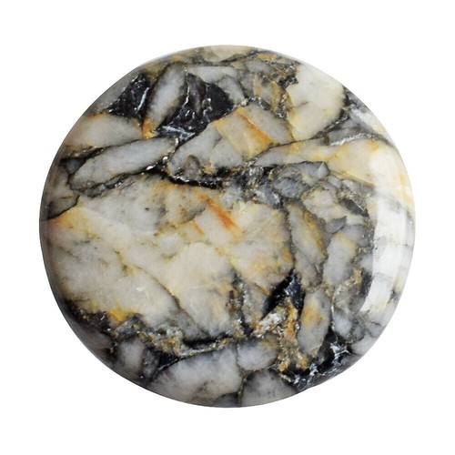 Pierre Précieuse Naturelle Cabochon Lune En Coquille D'ormeau - 23.05 Carats