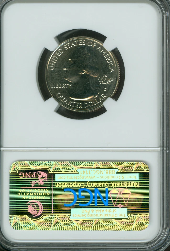 2014 D ARCHES QUARTER NGC MS68 PQ MAC PL & FINEST GRADE MAC SPOTLESS .  - Image 2 of 2