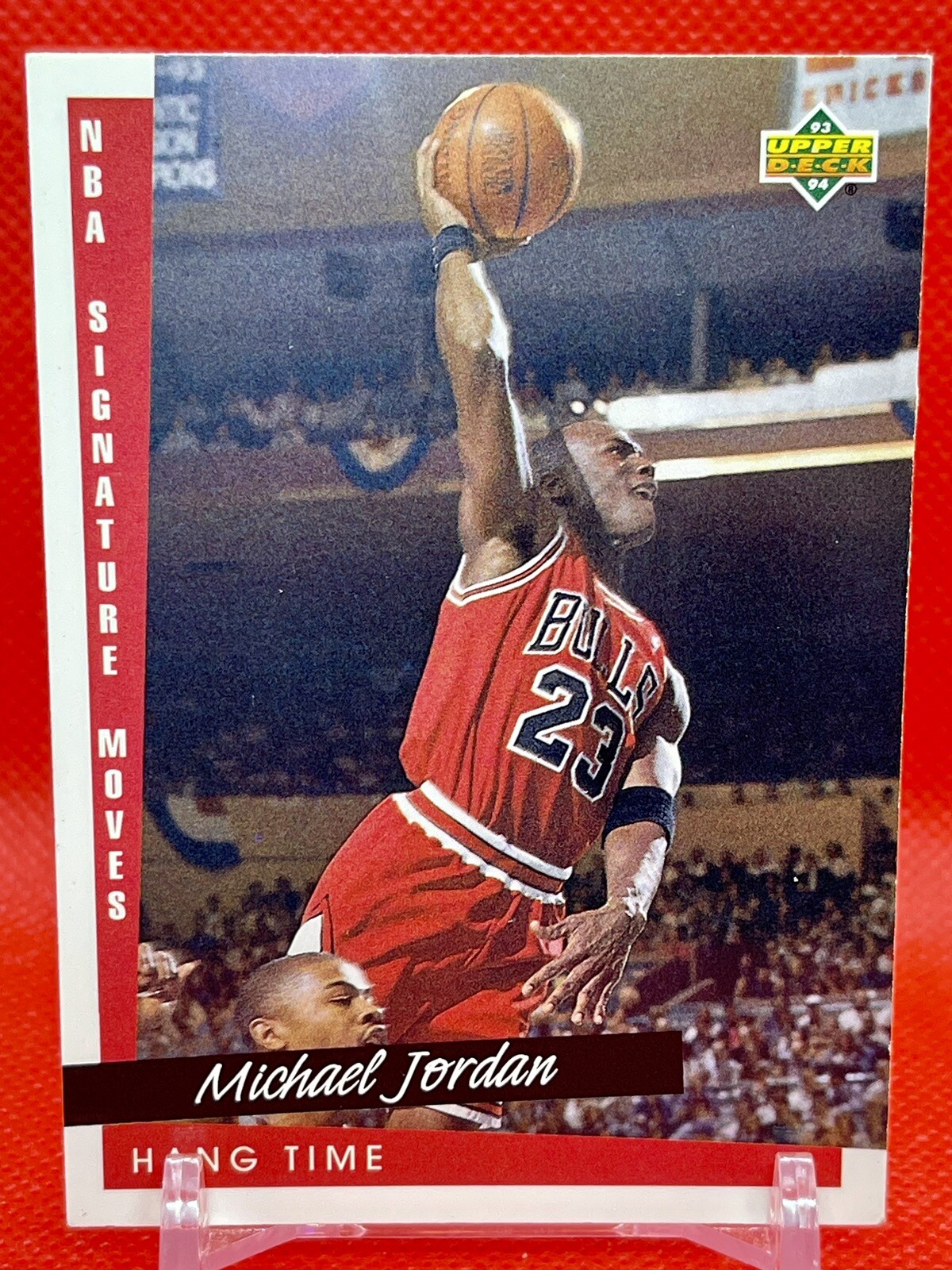 Michael Jordan 1993 Upper Deck NBA Signature Moves Hang Time  #237 Bulls 🔥🔥🔥