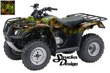 Camo Green Yellow Orange Leaves Grunge Vinyl Graphic Wrap Kit UTV ATV Golf Cart 