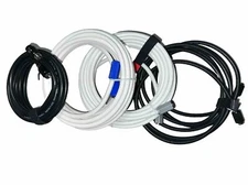 Coaxial Cable QUAD Shielded Extension Coax Digital Satellite TV Antenna Wires- 4