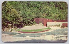 Cherokee NC Mountainside Theatre Interior Stage c1955 Indian drama  Postcard e1