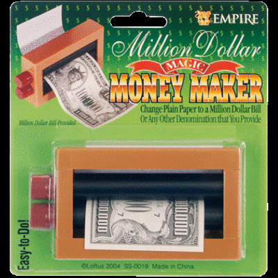 Million Dollar Money Maker - Magically Change Paper Into Real Money!