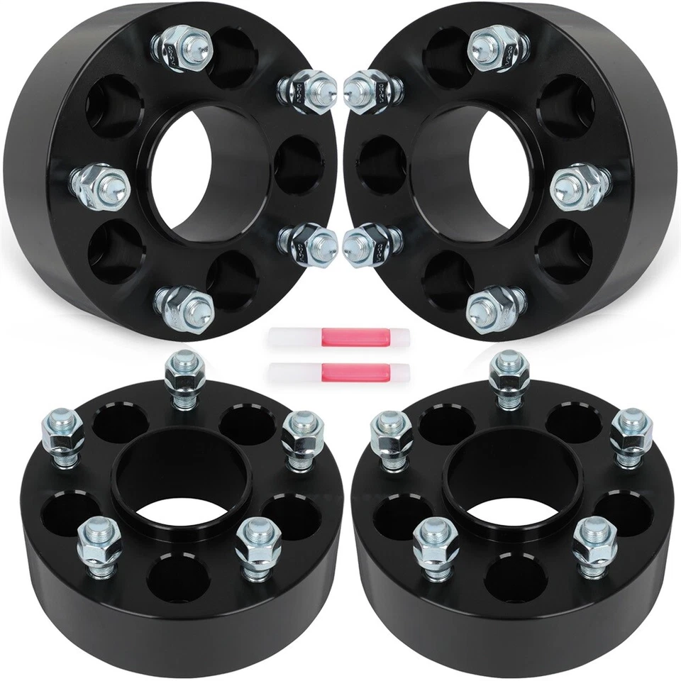 4Pcs 2" 5x4.5 to 5x5 Hub Centric Wheel Adapters For Jeep Wrangler Liberty Dodge - Image 2 of 4