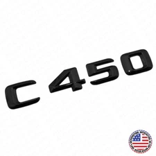 2016 C450 Emblem Trunk Lid Letter Logo Nameplate Badge Decorate AMG Gloss Black