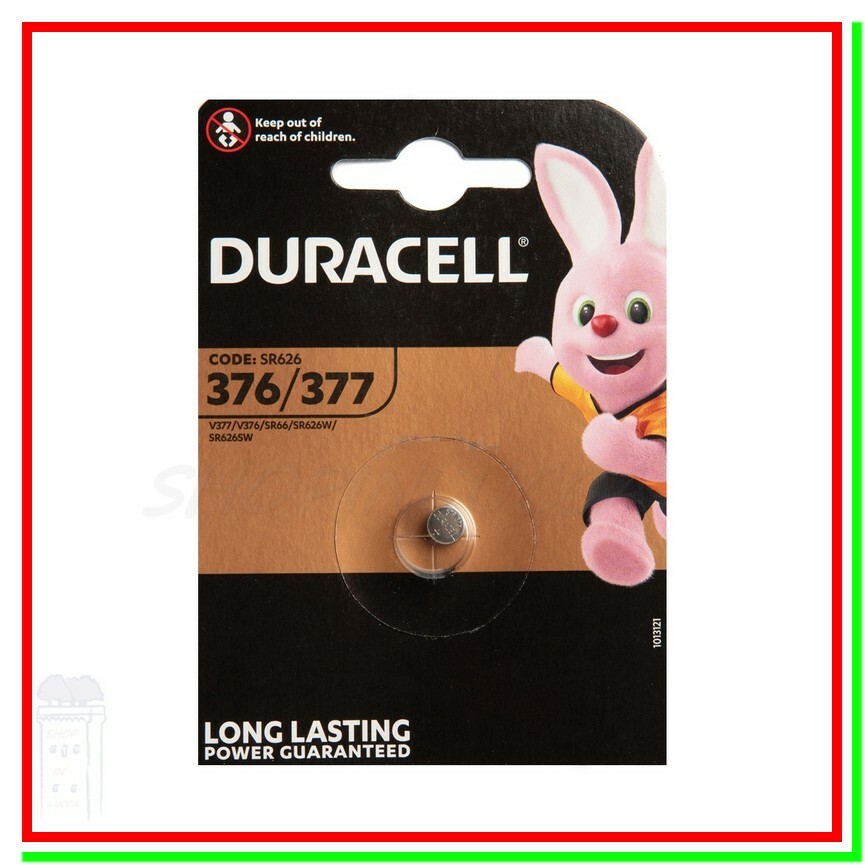 Pile De Montre 377 DURACELL - Blister De 1 - SR626SW - Oxyde D'argent - Le Zébu