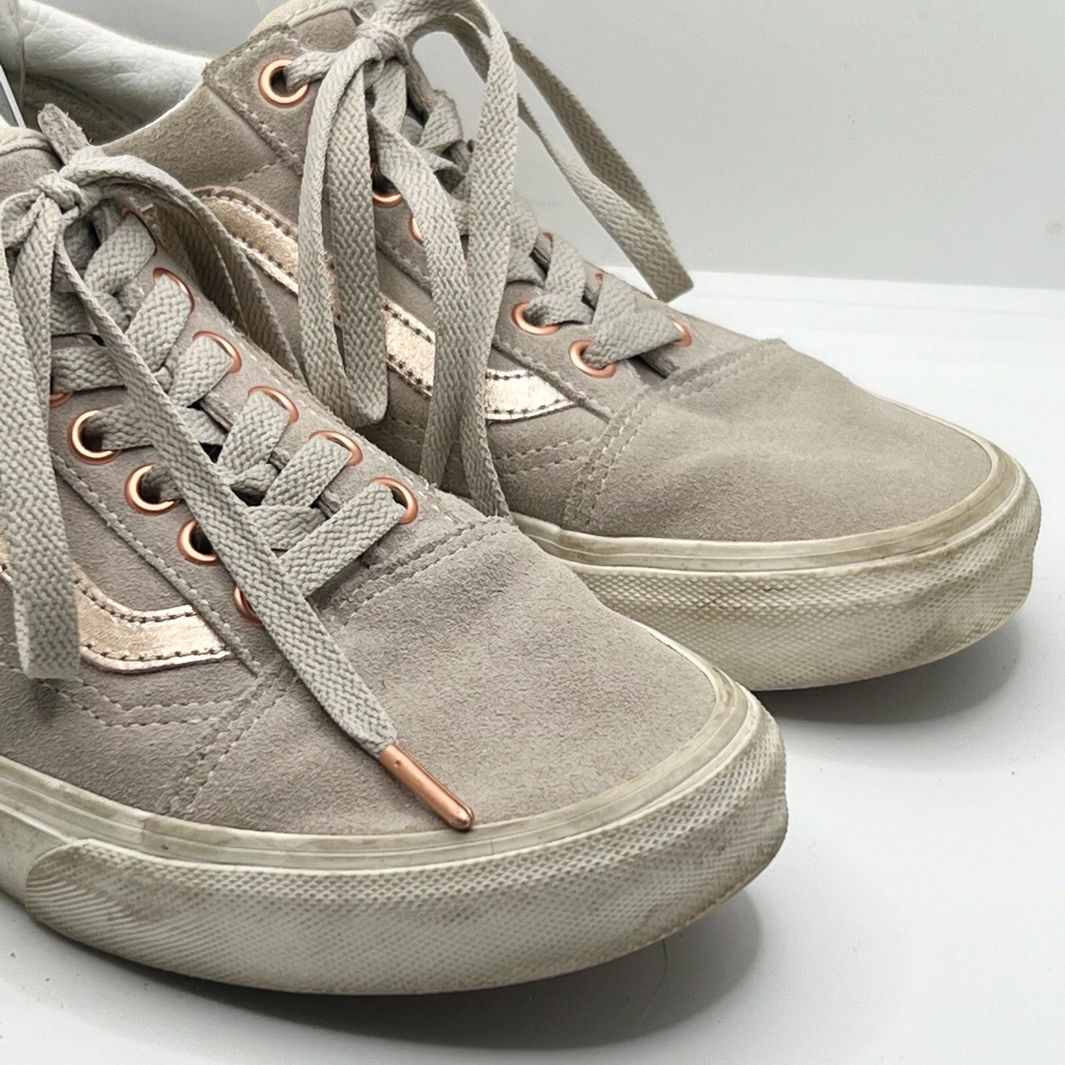 Vans grey rose gold sale