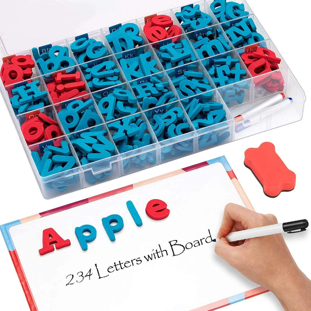 JoyNote Classroom Magnetic Letters Kit 234 Pcs with Double Side